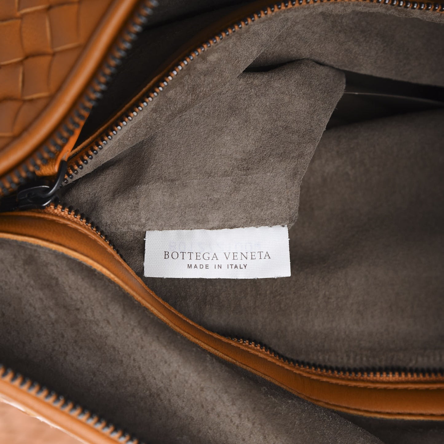 Nappa Intrecciato Large Convertible Bag Saffron