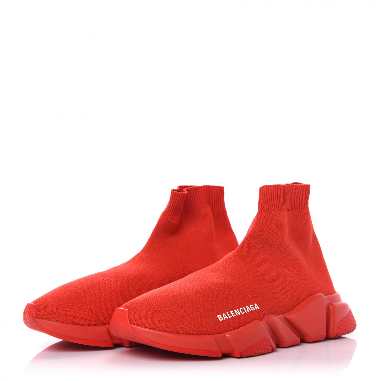 Balenciaga Neoprene Knit Mens Speed Sneakers 40 Rouge 3 of 9