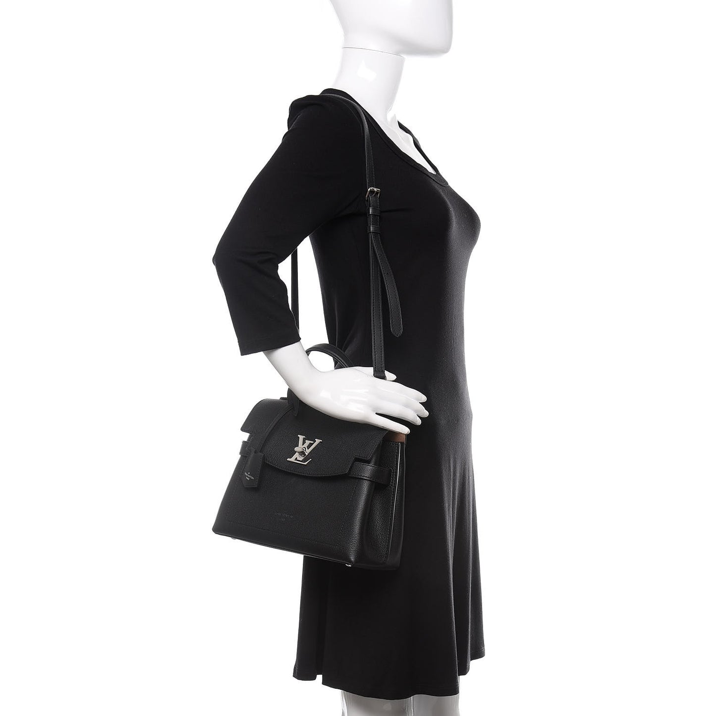 Calfskin Lockme Ever BB Black