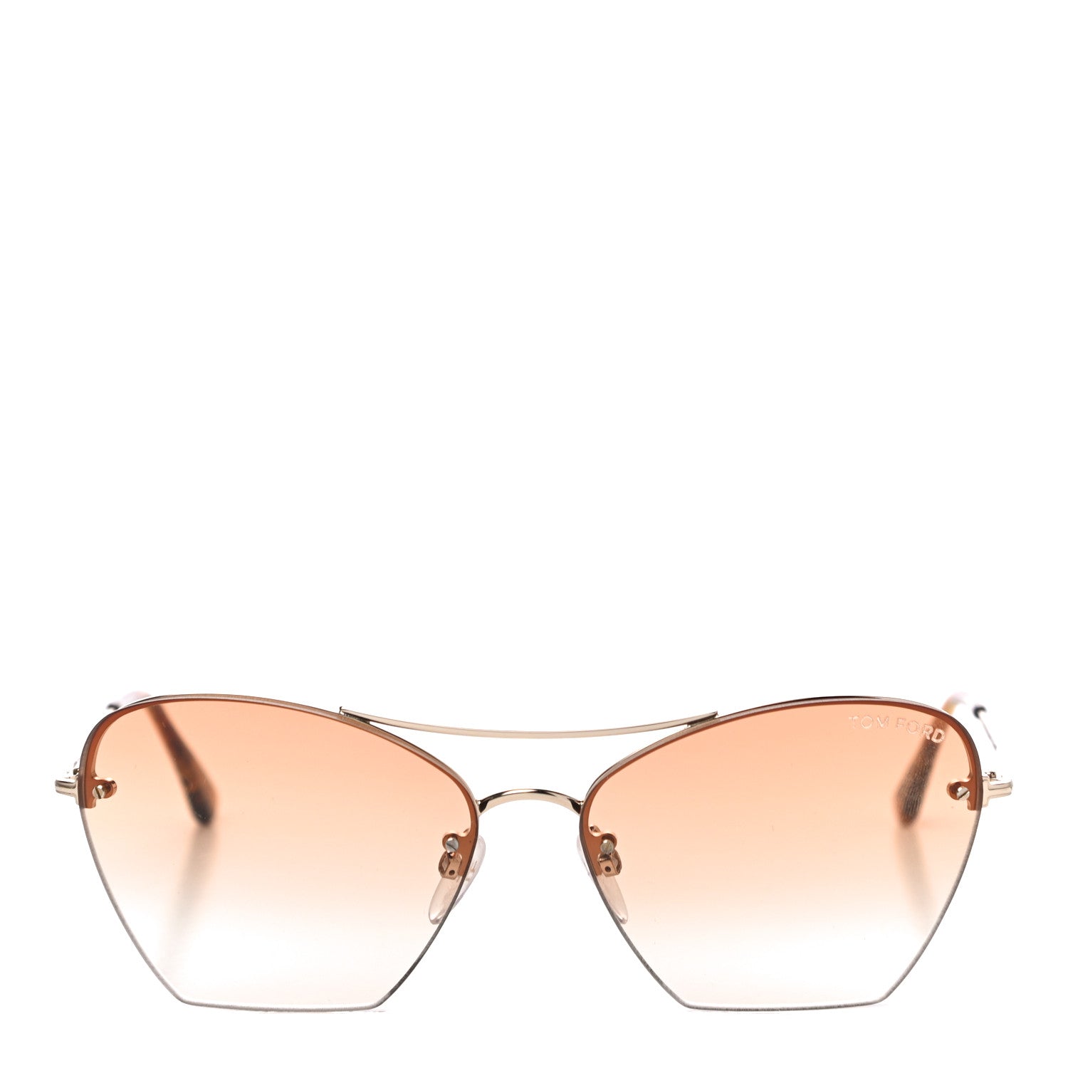 Tom Ford Annabel Aviator Sunglasses TF507 Gold Brown 4 of 7