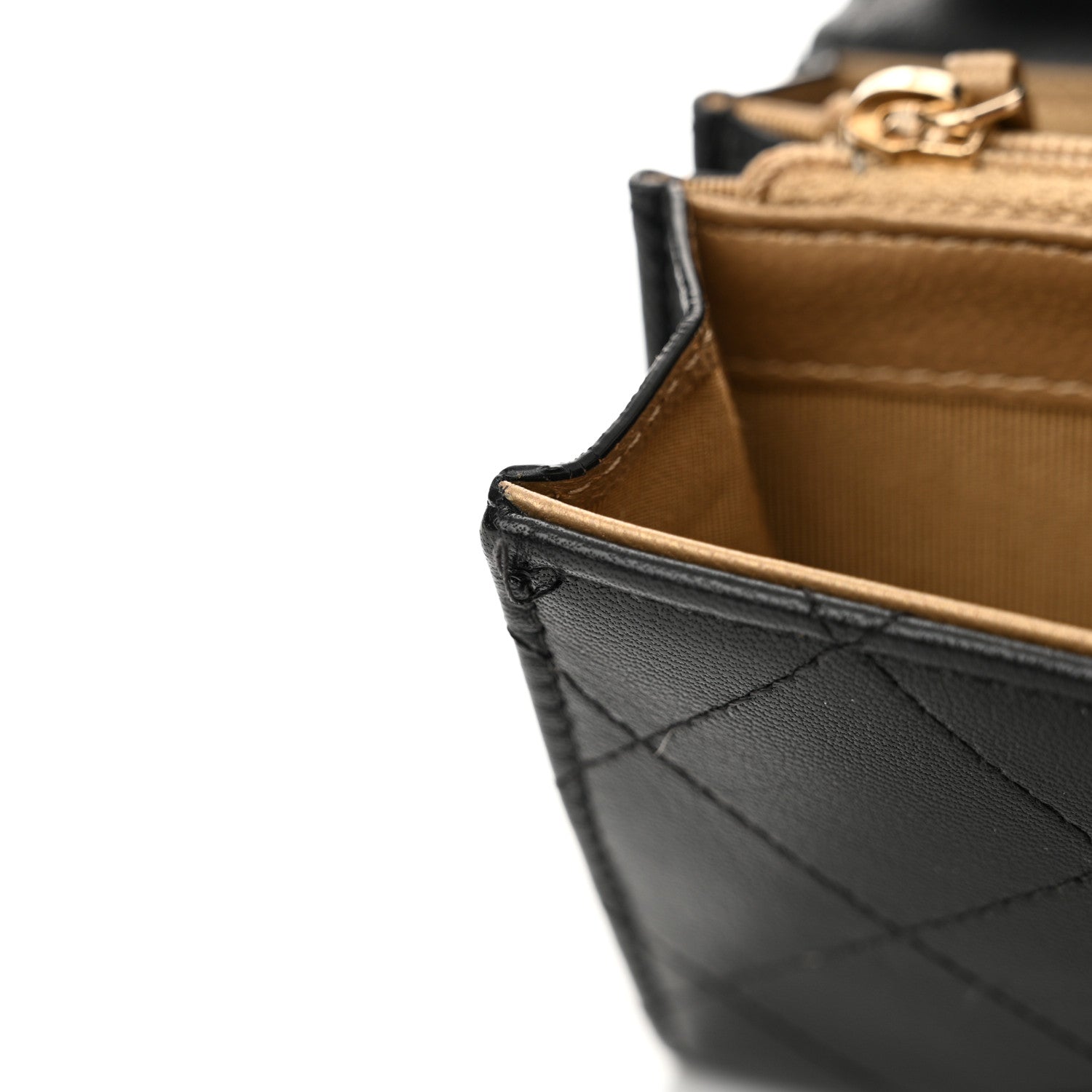 Chanel Goatskin Quilted Chic Pearls Clutch With Chain Black 12 of 14