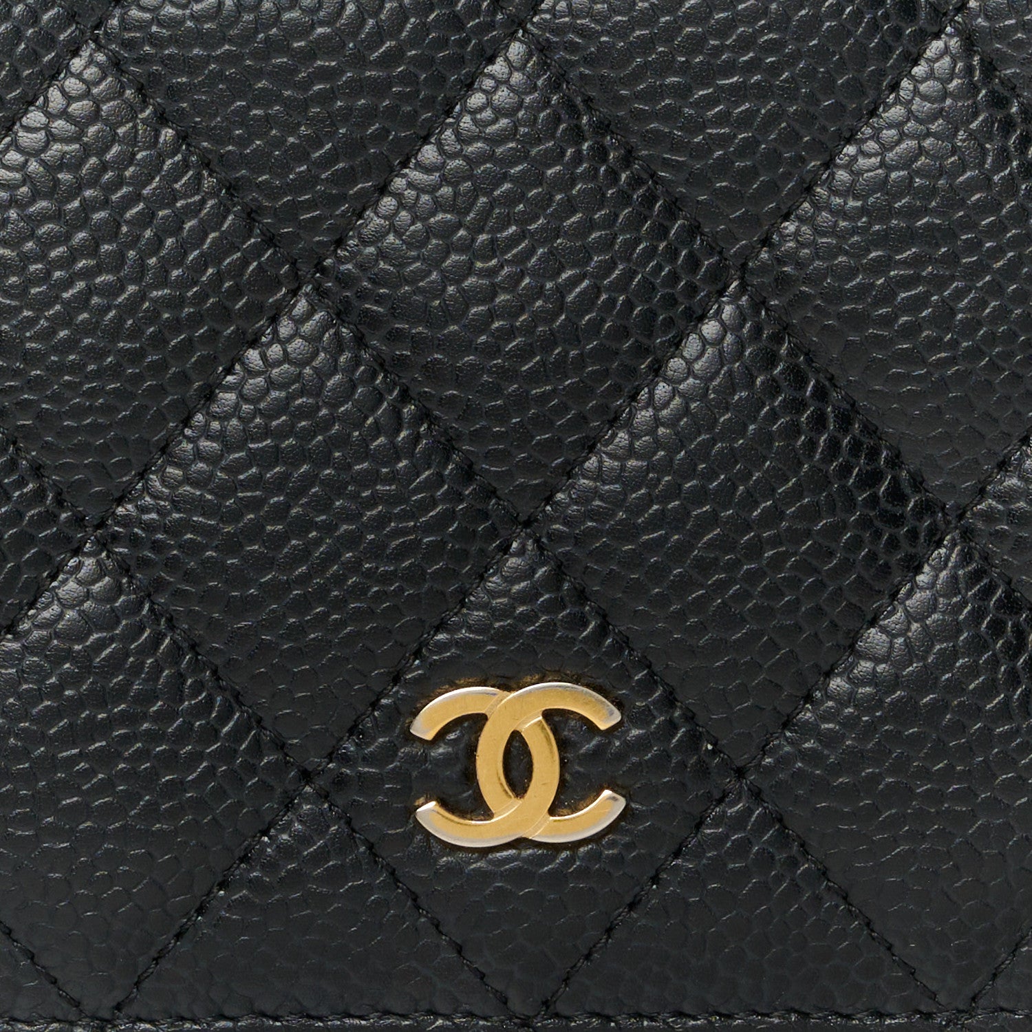 Chanel Caviar Quilted Yen Wallet Black 12 of 12
