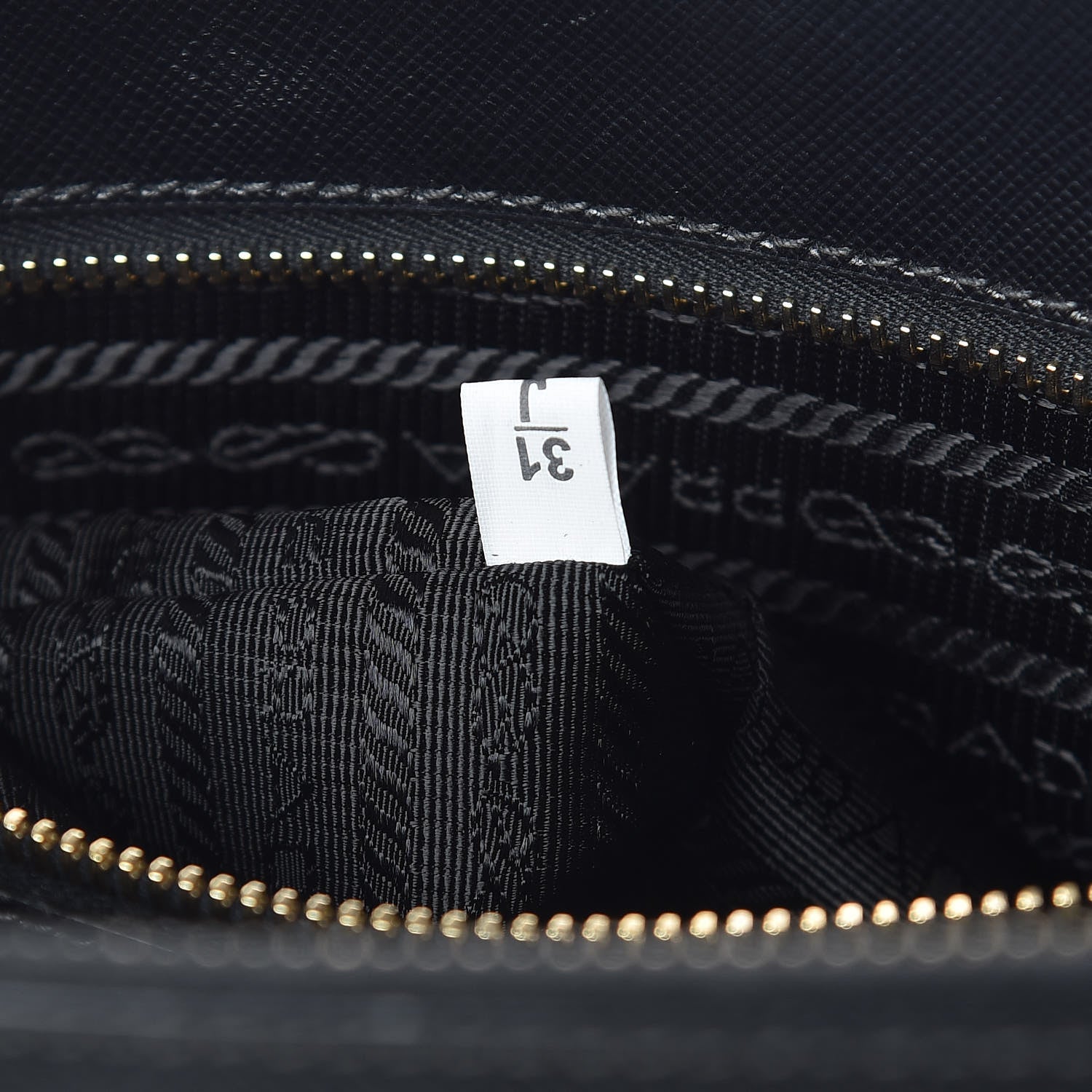 Prada Saffiano Medium Galleria Double Zip Tote Black 9 of 12