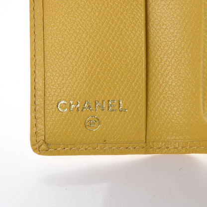 Chanel Grained Calfskin CC Button 6 Key Holder Yellow 6 of 10