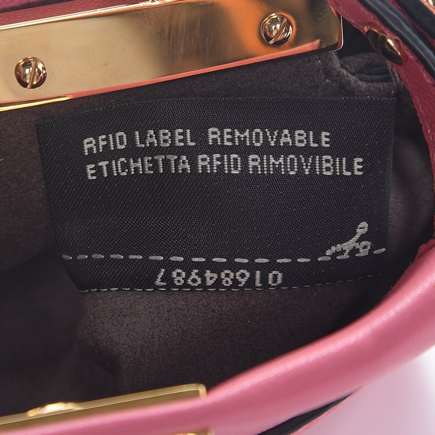 Shiny Nappa Micro Peekaboo Iconic Satchel Rosa Fluo
