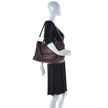 Balenciaga Agneau Giant 12 Gold Hardware City Cigare Fonce 2 of 17