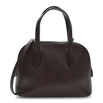 The Row Polished Saddle Calfskin Ingrid Shoulder Bag Hippo Grey 1 of 9