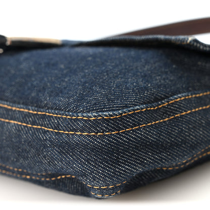 Fendi Denim Baguette Blue 9 of 9