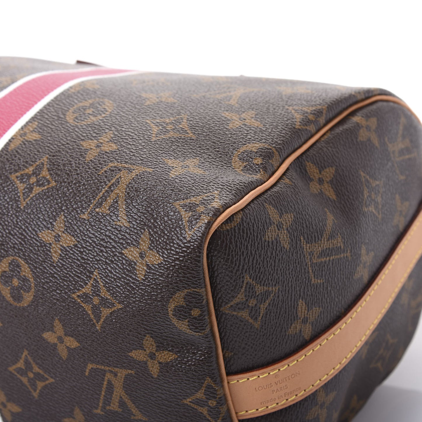Monogram My LV Heritage Speedy Bandouliere 25 Fuchsia White