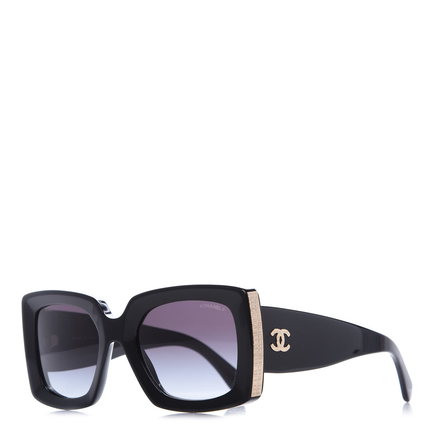 Acetate Rectangle Sunglasses 5435 Black