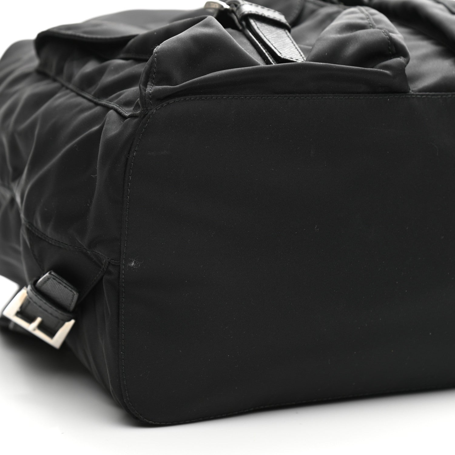 Prada Tessuto Nylon Saffiano Medium Backpack Black 8 of 9