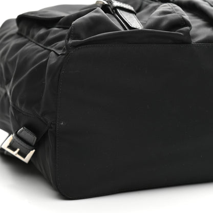 Prada Tessuto Nylon Saffiano Medium Backpack Black 8 of 9