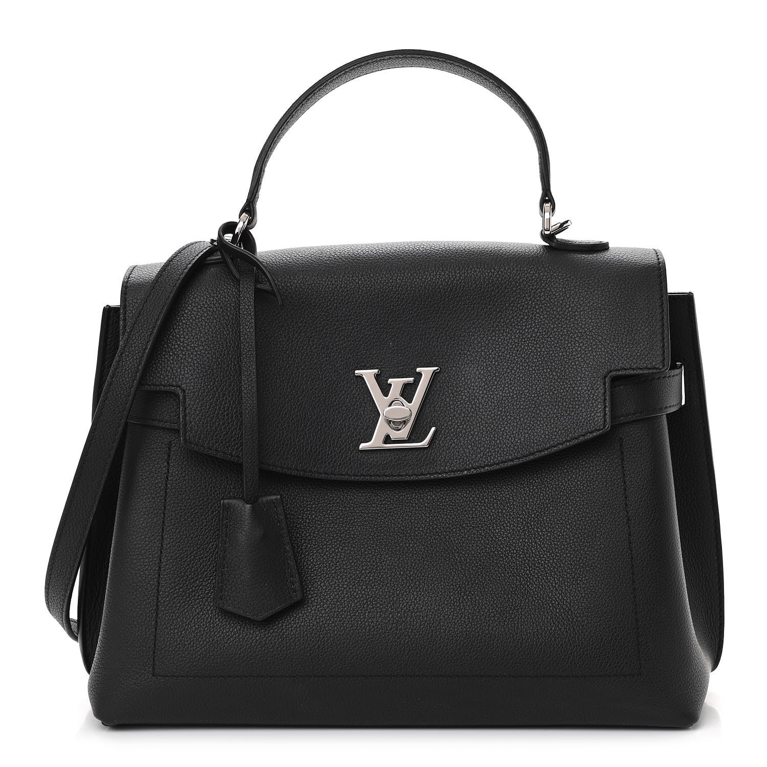 Louis Vuitton Soft Calfskin Lockme Ever MM Black 1 of 10