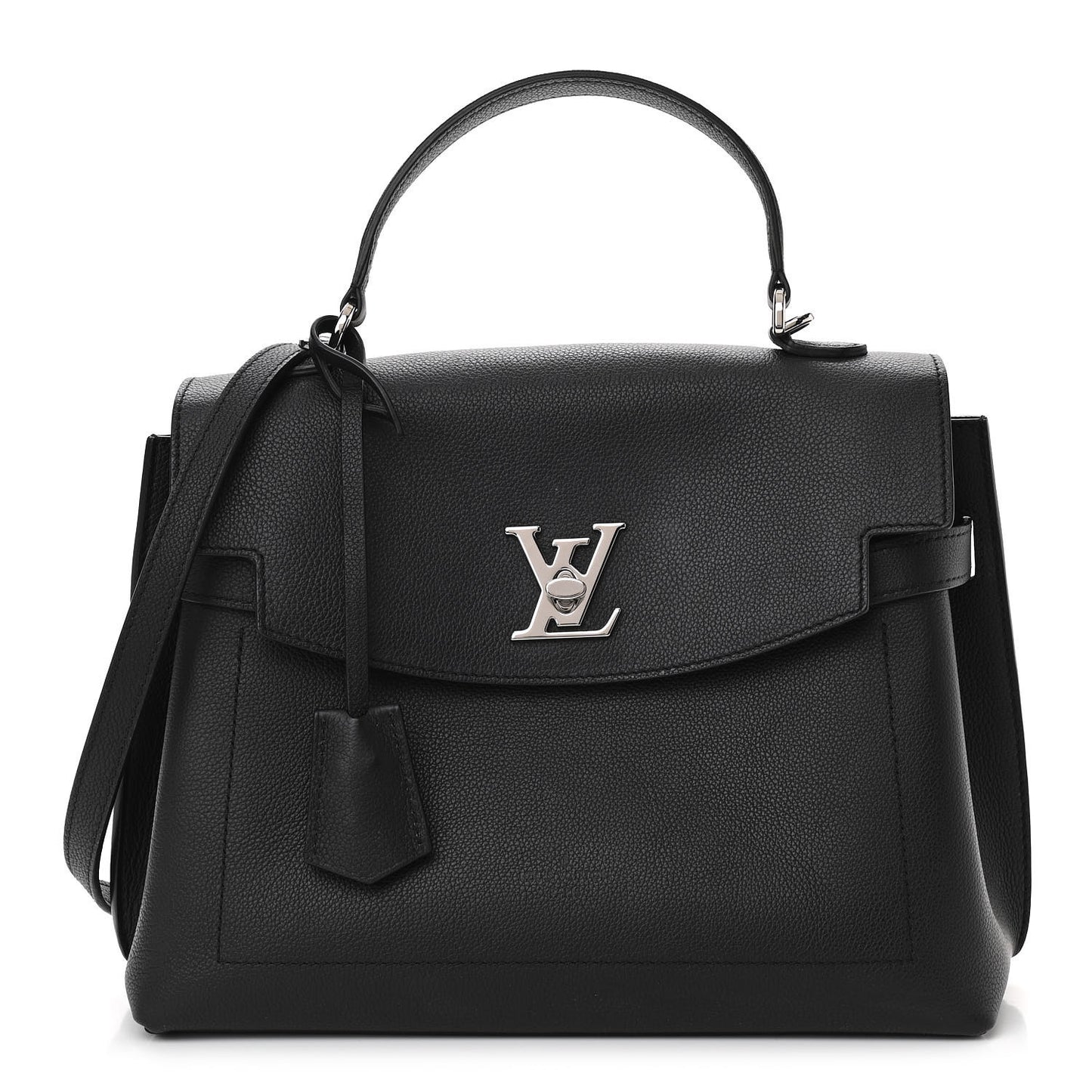 Soft Calfskin Lockme Ever MM Black