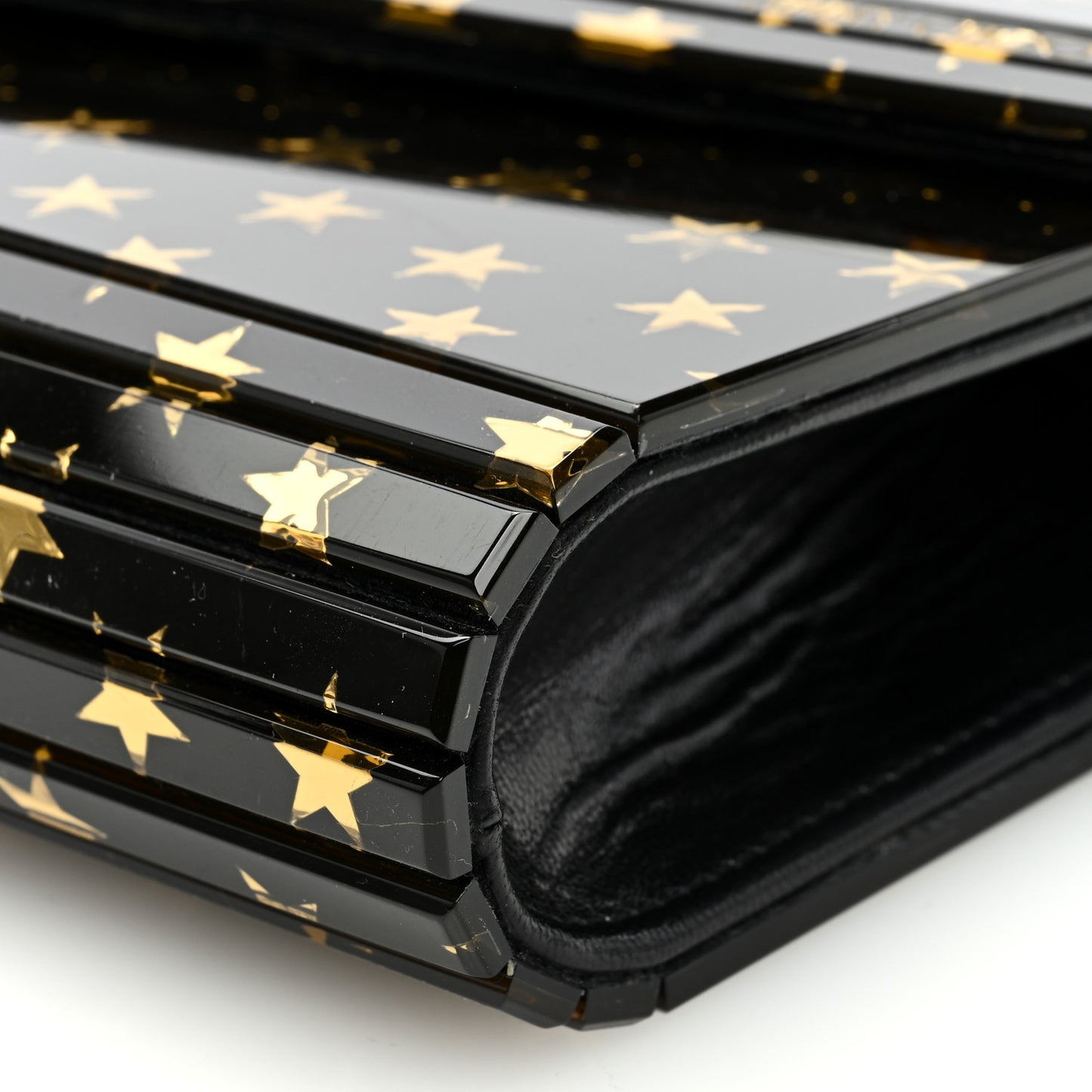 Acrylic Star Candy Clutch Black