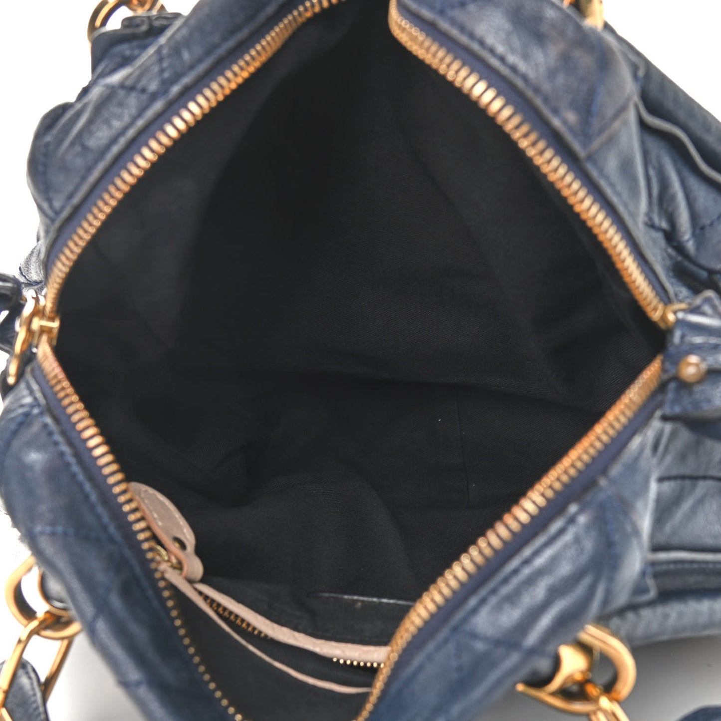 Sheepskin Quilted Medium Paraty Navy