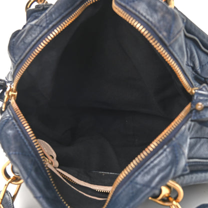Chloe Sheepskin Quilted Medium Paraty Navy 4 of 13