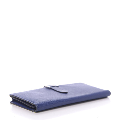 Hermes Epsom Bearn Gusset Wallet Bleu Electrique 4 of 9