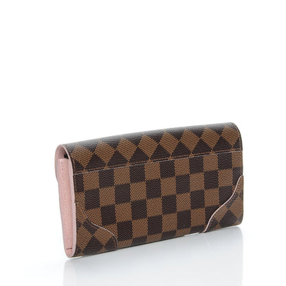 Louis Vuitton Damier Ebene Caissa Wallet Rose Ballerine 3 of 7