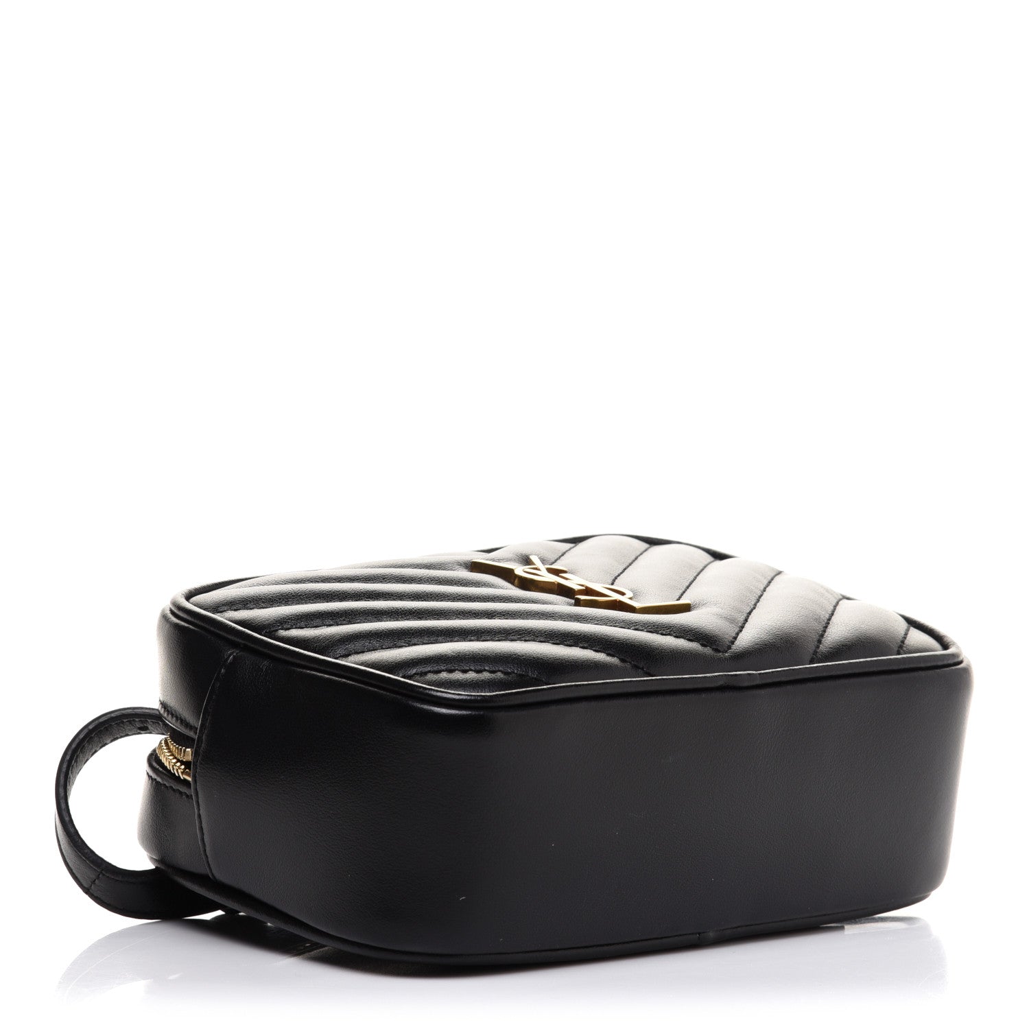 Saint Laurent Calfskin Matelasse Monogram Lou Belt Bag Black 4 of 12