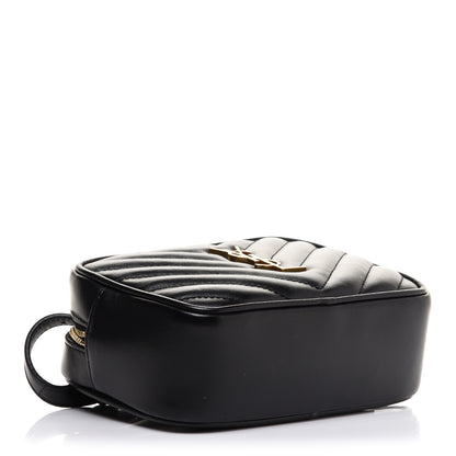 Saint Laurent Calfskin Matelasse Monogram Lou Belt Bag Black 4 of 12