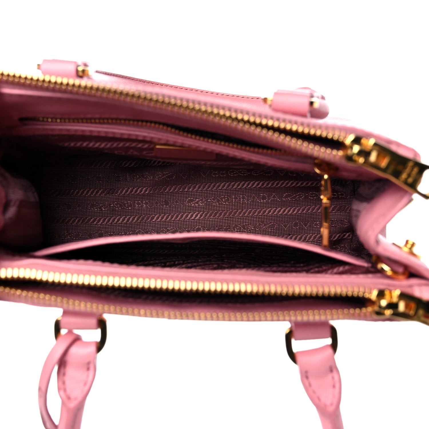 Prada Saffiano Lux Micro Galleria Double Zip Tote Petalo 9 of 33