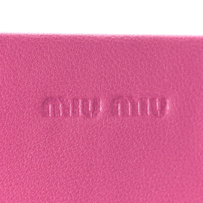 Miu Miu Nappa Matelasse Flap Clutch Fuxia 7 of 10