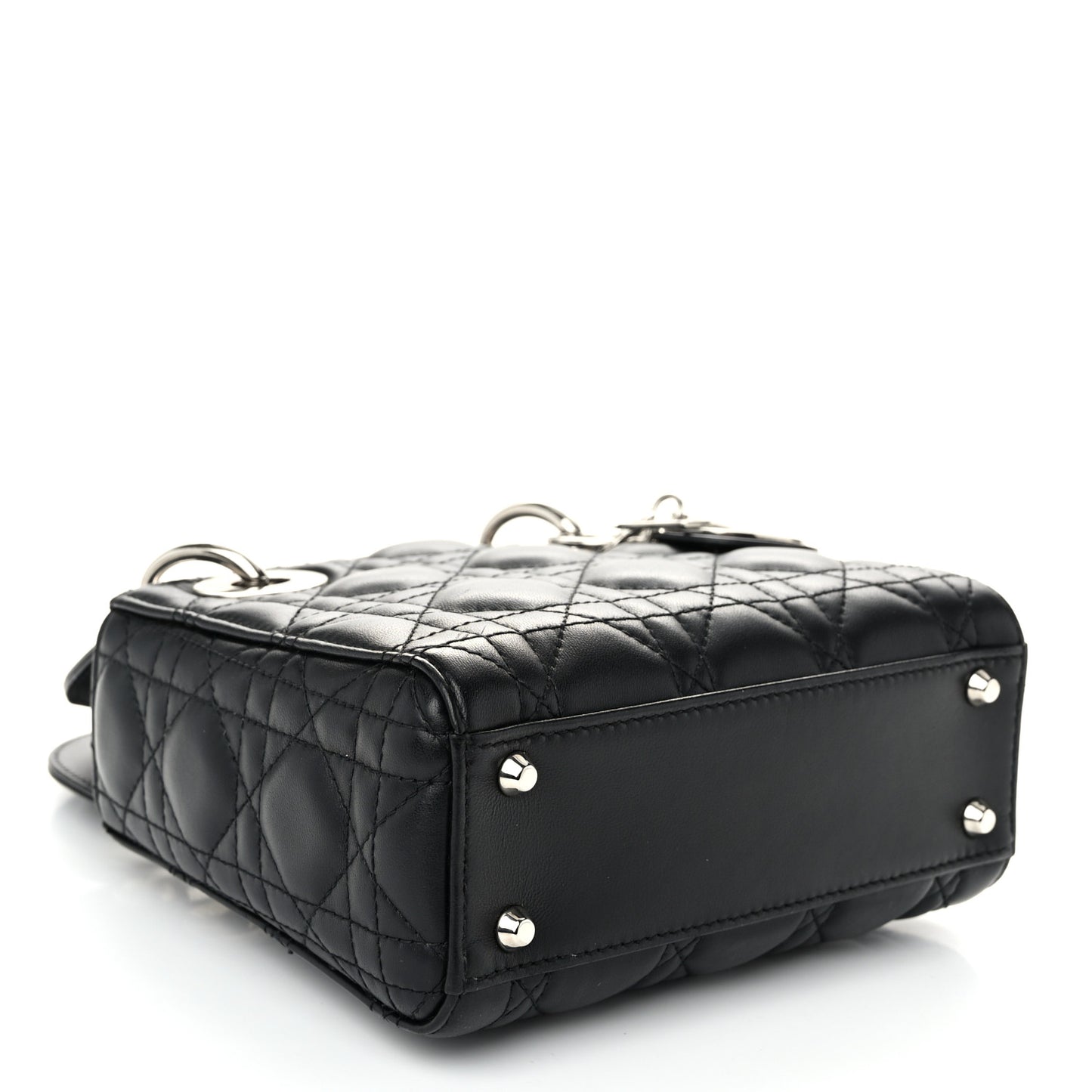 Lambskin Cannage Mini Lady Dior Black
