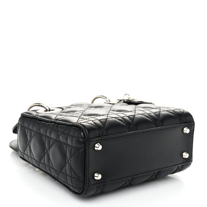 Christian Dior Lambskin Cannage Mini Lady Dior Black 4 of 10
