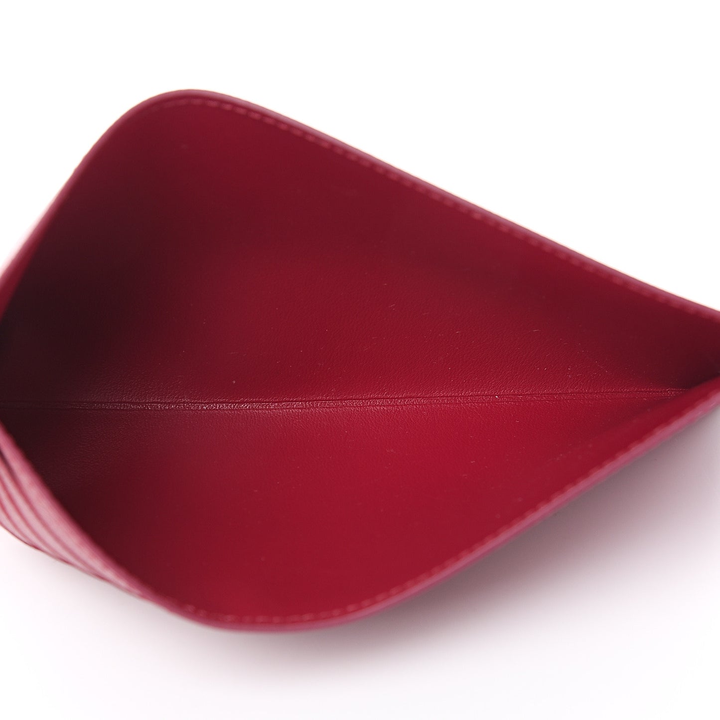 Calfskin Felicie Card Holder Insert Fuchsia