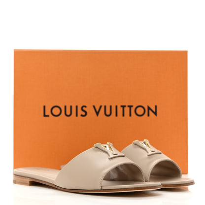 Louis Vuitton Calfskin LV Capri Flat Sandals 40 Pebble 3 of 9