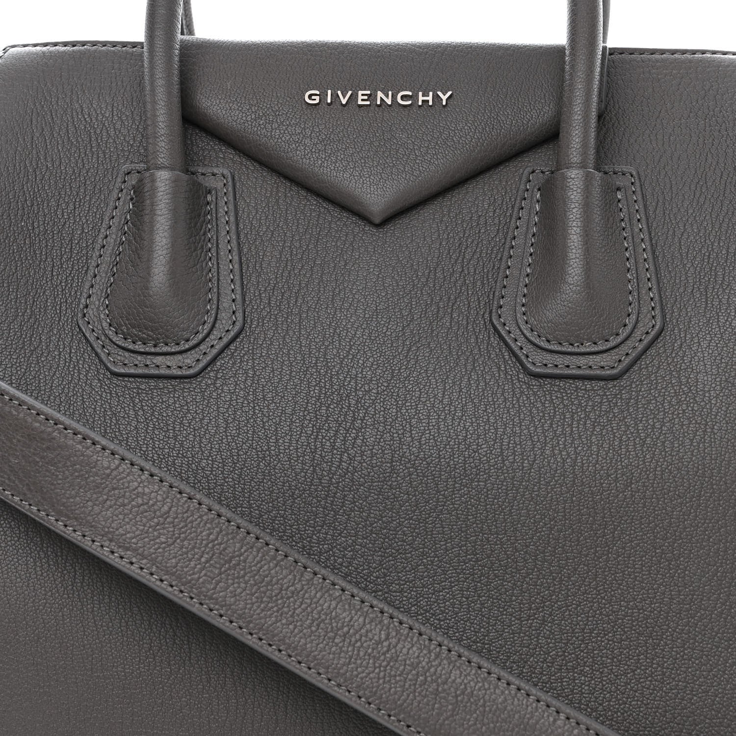 Givenchy Sugar Goatskin Medium Antigona Dark Grey 8 of 10