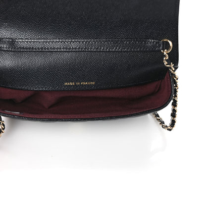 Chanel Caviar Quilted Glasses Case With Chain Black 5 of 11