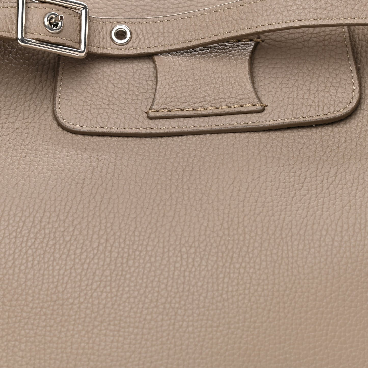 Supple Grained Calfskin Small Big Bag Light Taupe