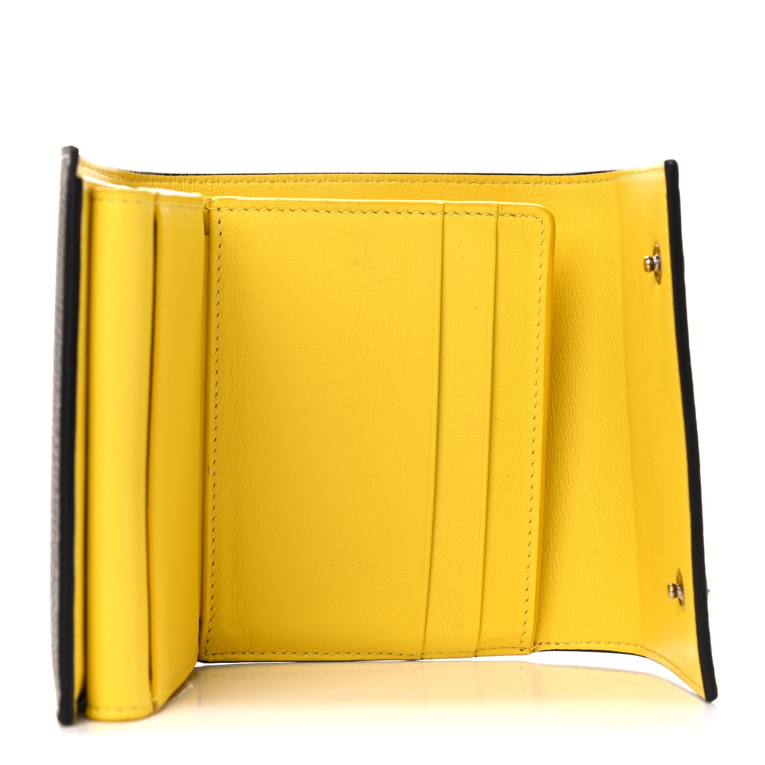 Celine Drummed Calfskin Small Multifunction Folded Wallet Souris 5 of 20