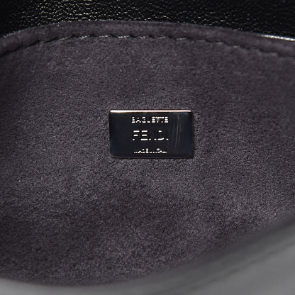 Fendi Shiny Nappa Rabbit Fur Crystal Flowerland Micro Buggie Baguette Black Mojito Multicolor 6 of 11