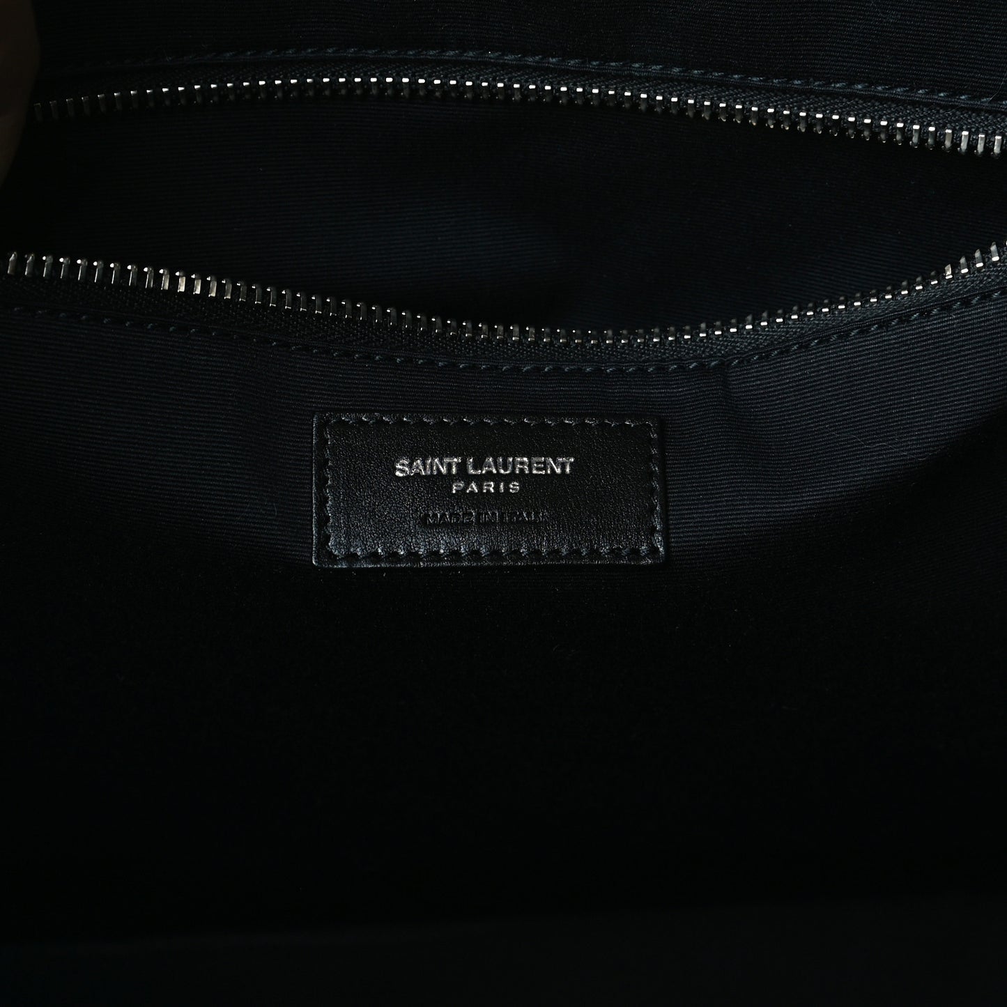 Raffia Linen Calfskin Rive Gauche Tote Black