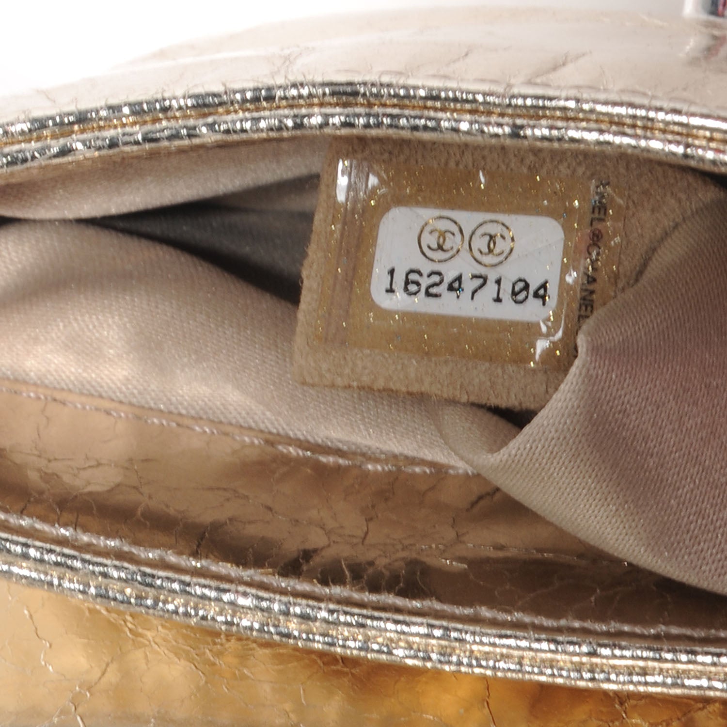 Chanel Metallic Calfskin Mini Flap WOC Gold 9 of 9
