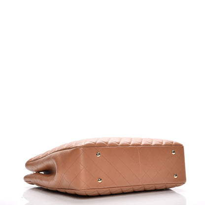 Chanel Calfskin Quilted Timeless Tote Beige 4 of 7