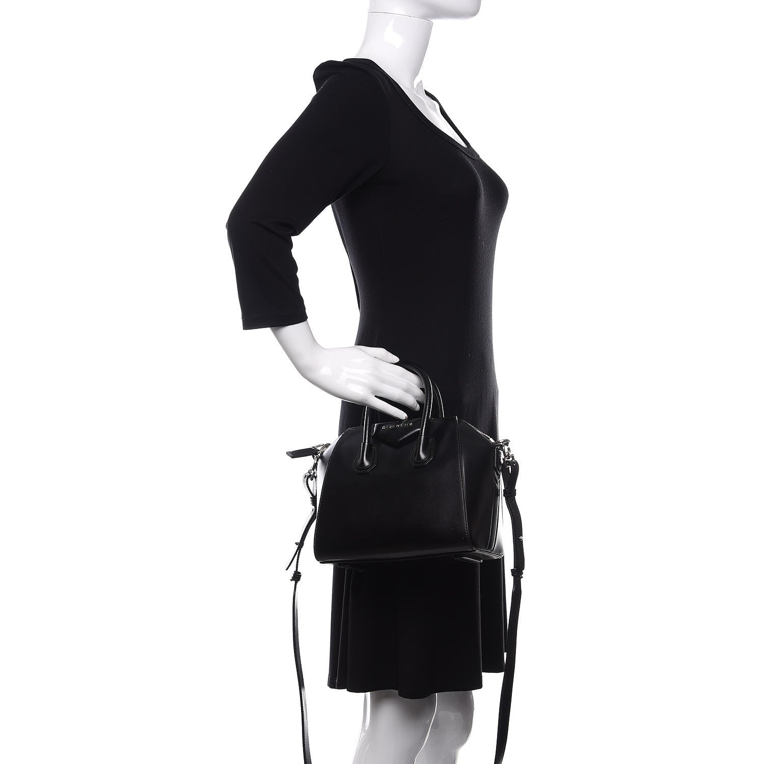 Givenchy Shiny Lord Calfskin Mini Antigona Black 3 of 11