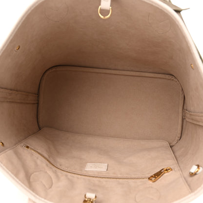 Louis Vuitton Empreinte Monogram Spring In The City Neverfull MM Kaki Beige Cream 6 of 10