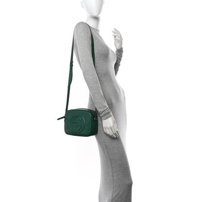 Gucci Pebbled Calfskin Small Soho Disco Bag Emerald Green 2 of 15