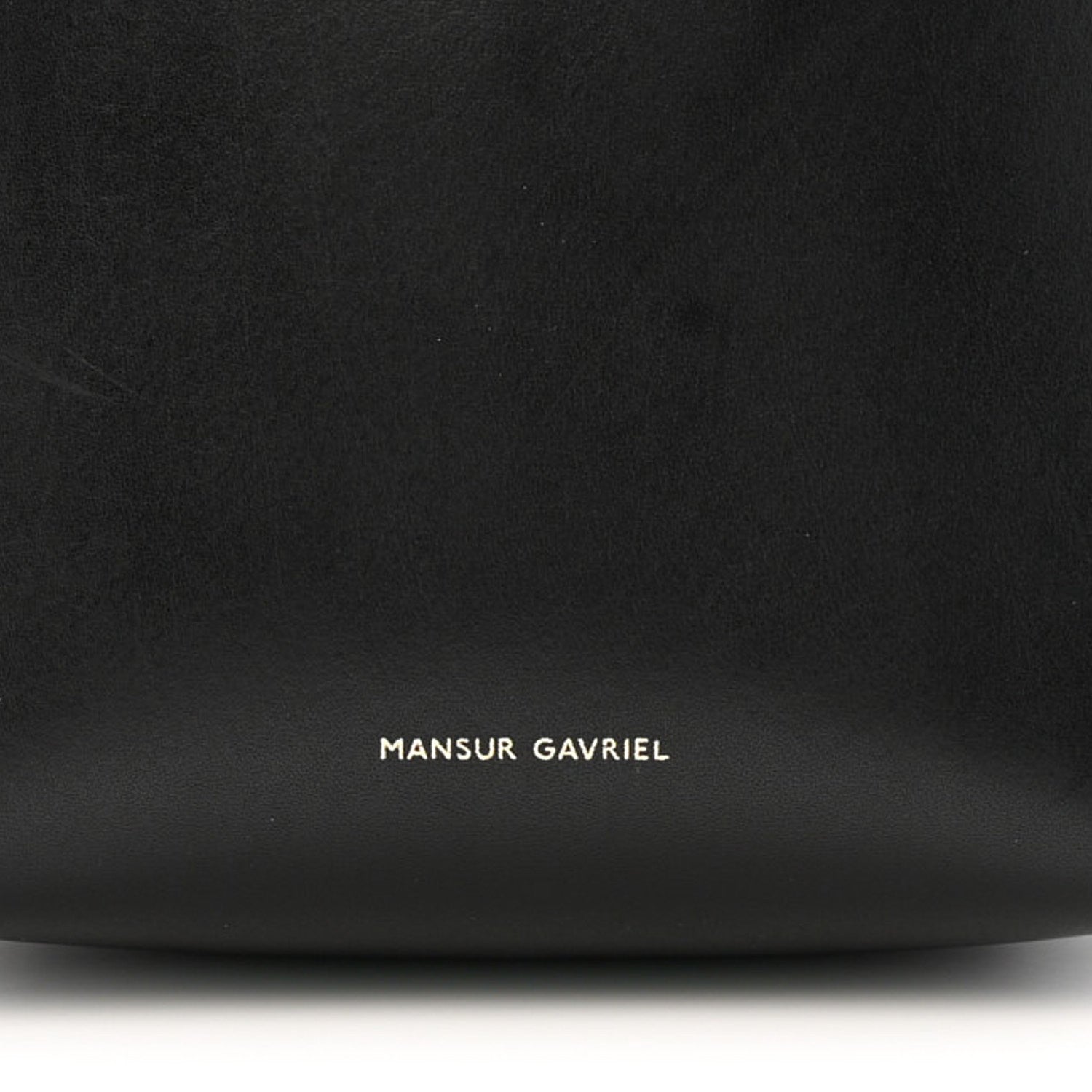 Mansur Gavriel Vegetable Tanned Calfskin Mini Mini Bucket Bag Black Flamma 6 of 12