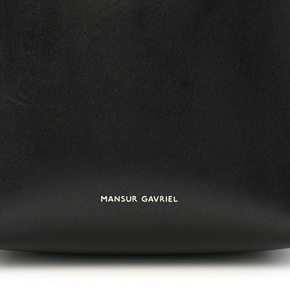 Mansur Gavriel Vegetable Tanned Calfskin Mini Mini Bucket Bag Black Flamma 6 of 12