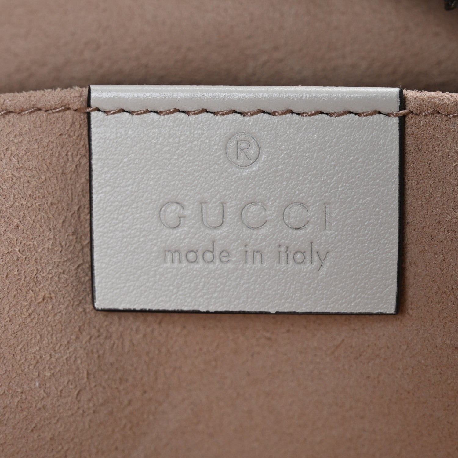 Gucci Calfskin Matelasse Small GG Marmont Chain Shoulder Bag White 6 of 10