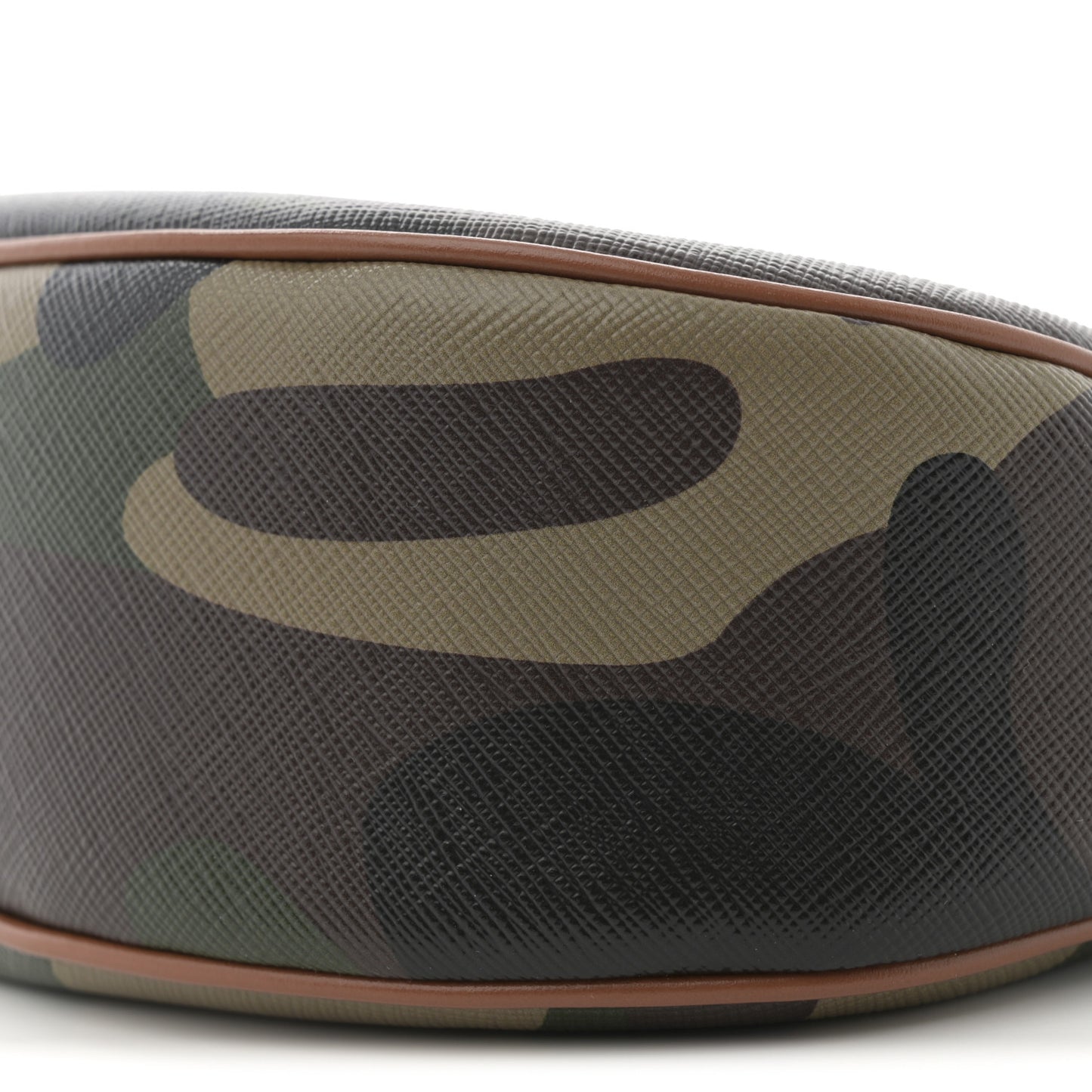 Canvas Calfskin Camouflage Ava Logo Triomphe Shoulder Bag Khaki