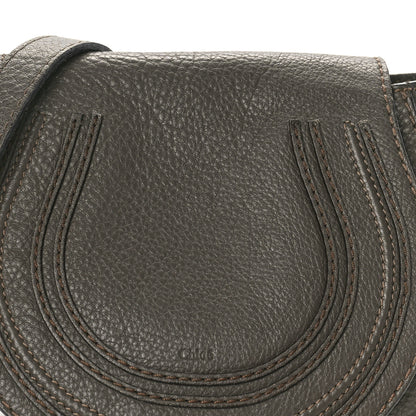Chloe Grained Calfskin Small Marcie Saddle Bag Brown 7 of 12