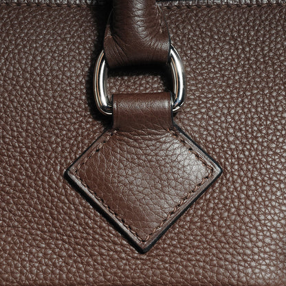 Hermes Taurillon Clemence Shoulder Atlas Chocolate 12 of 12