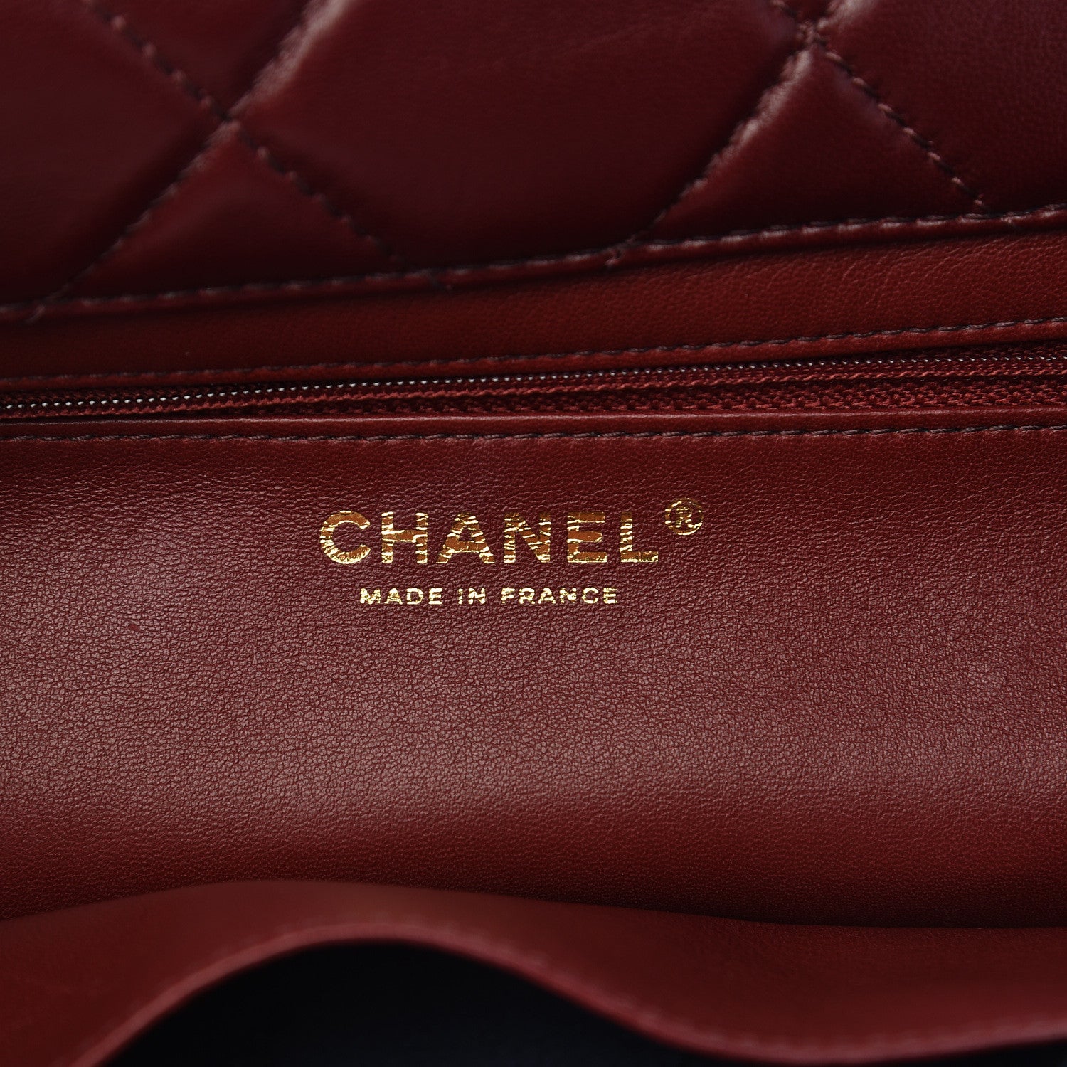Chanel Shearling Sheepskin Quilted Tri-Color Flap Burgundy Black Grey 6 of 11