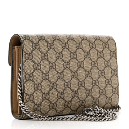 Gucci GG Supreme Monogram Mini Dionysus Chain Wallet Beige Taupe 3 of 10